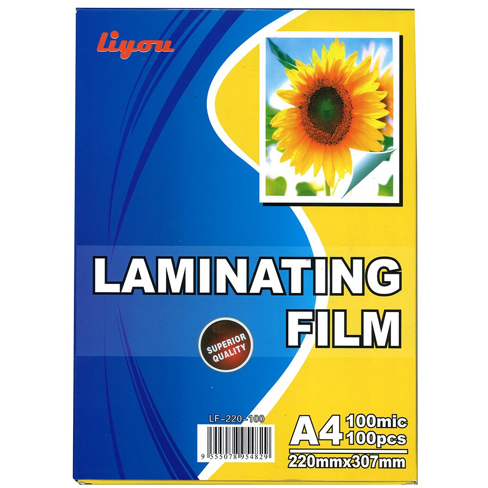 Liyou 過膠片, A4, 100mic, 220 x 307mm, 100張
