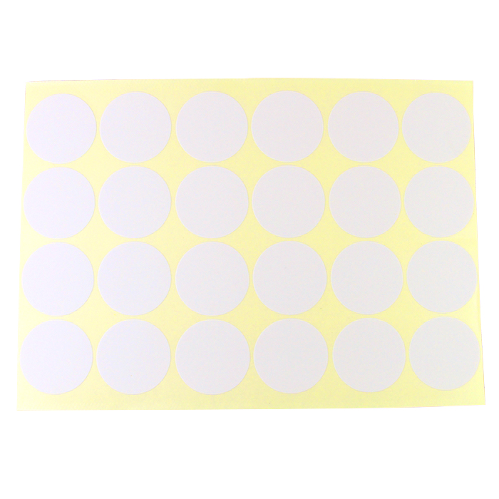 JIN Labels 218 白色標籤貼紙, 直徑3.2cm, 15張/包