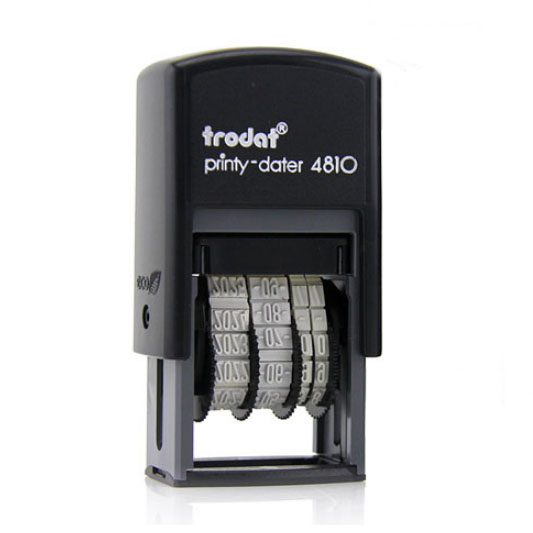 TRODAT 4810 日期觔斗印, 3.8mm, 紫色, (數字曆 YYYY MM DD)