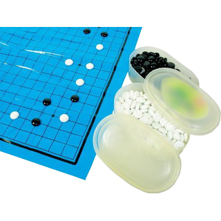 黑白玻璃圍棋, 膠盒裝