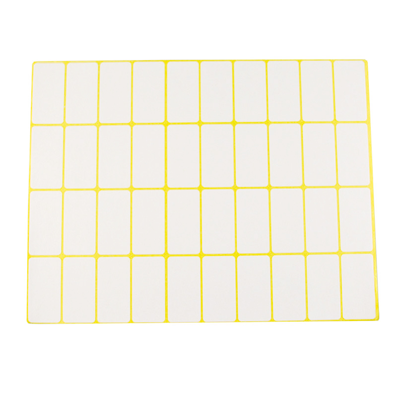 JIN Labels 208 白色標籤貼紙, 19 x 38mm, 20張/包