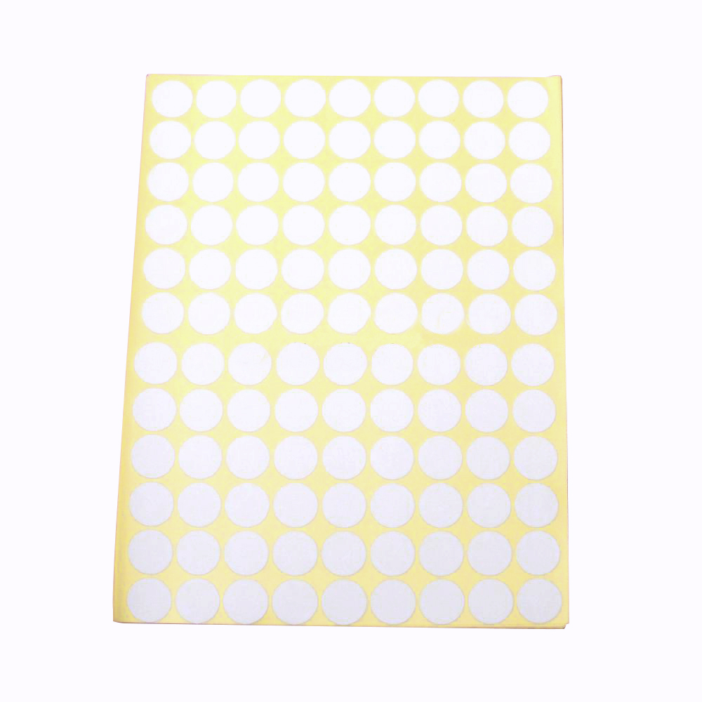 JIN Labels 215 白色標籤貼紙, 直徑1.6cm, 15張/包