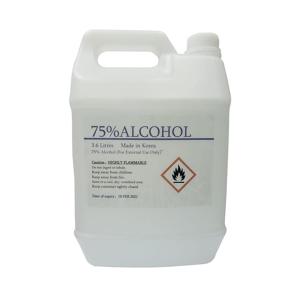 OfficeOx 消毒酒精 火酒, 75%, 3600ml