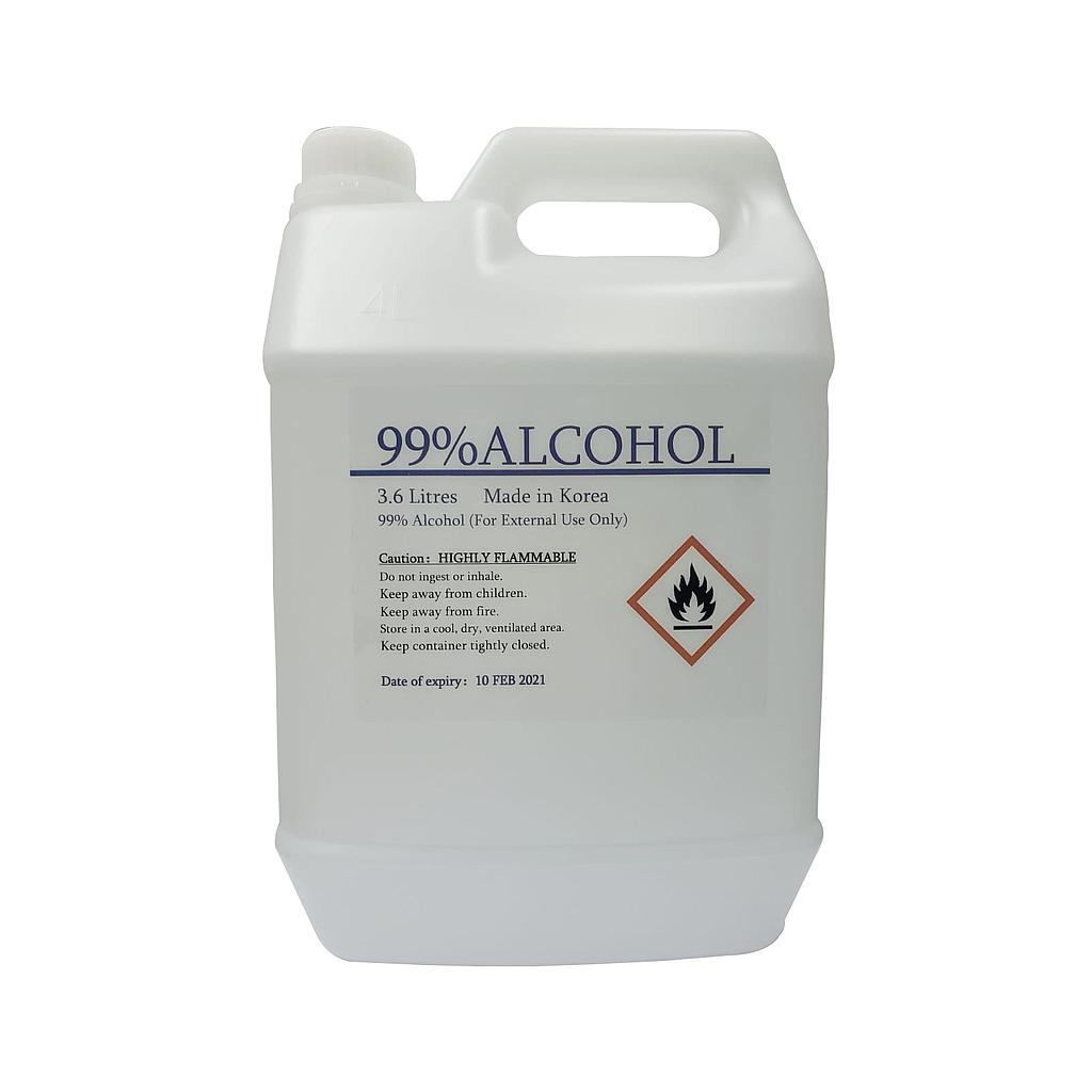 OfficeOx 消毒酒精 火酒, 99%, 3600ml