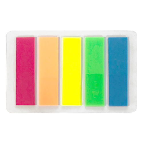 OfficeOx 報事貼 -8888 旗仔(五色), 5種顏色, 每張45x12mm, 100張/包