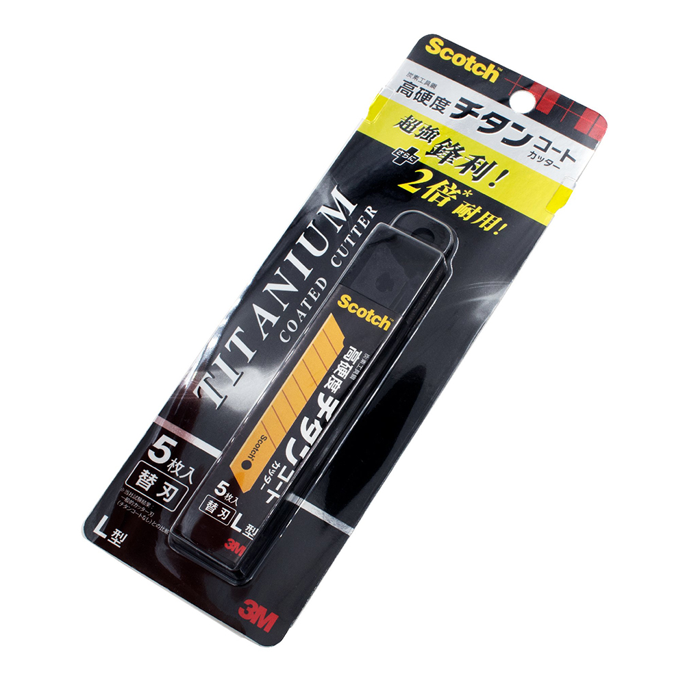 [清貨特價] 3M Scotch TITANIUM TI-CRL5 L型 鈦合金刀片,一盒裝(5片)