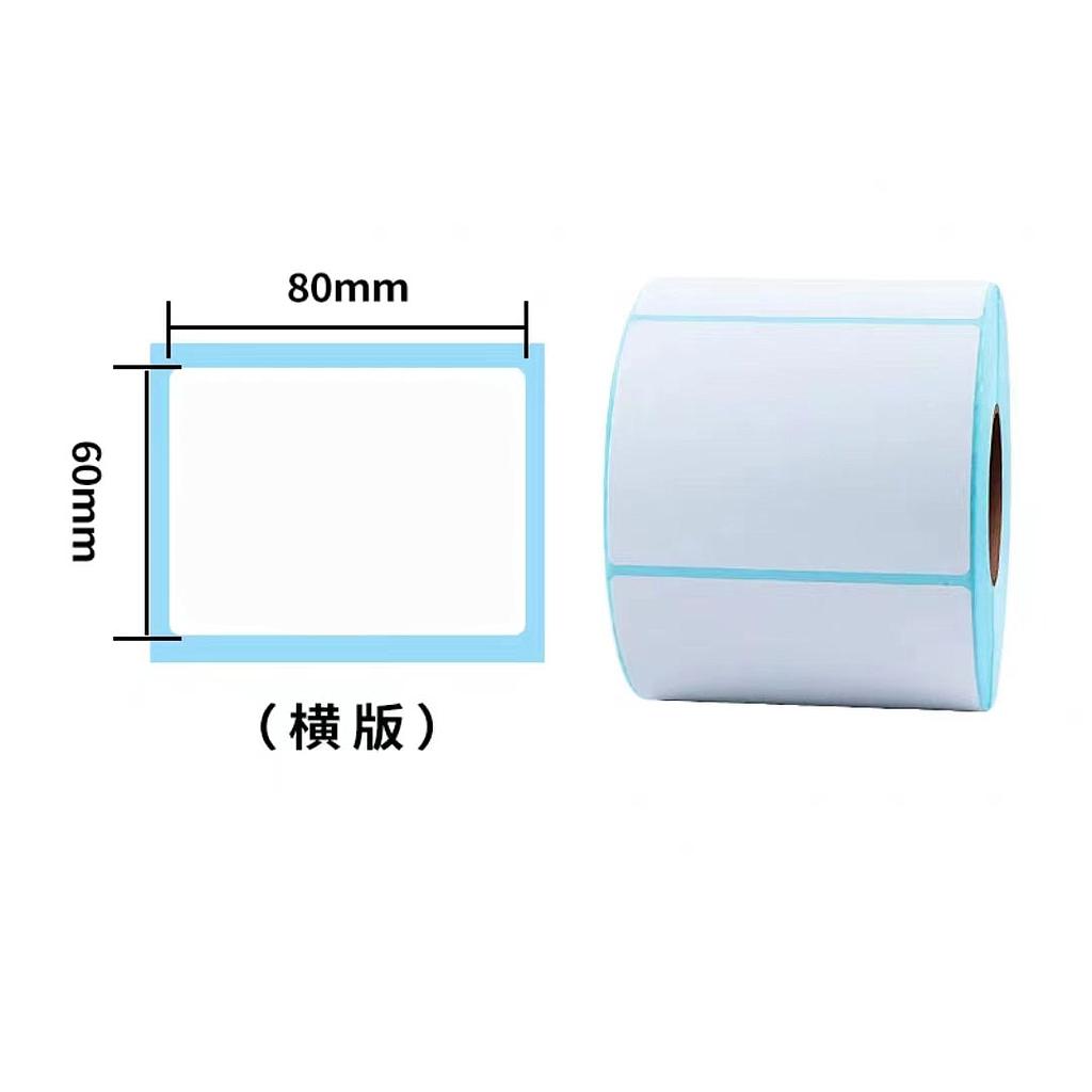 OfficeOx 60045 三防熱敏標籤貼紙/條碼紙, 貼紙尺寸 80 x 60mm 熱感機用, 1箱裝(92卷, 每卷500貼)