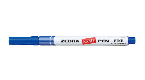 ZEBRA 斑馬牌 Name Pen 油性筆 - 1.0mm Fine, 藍色