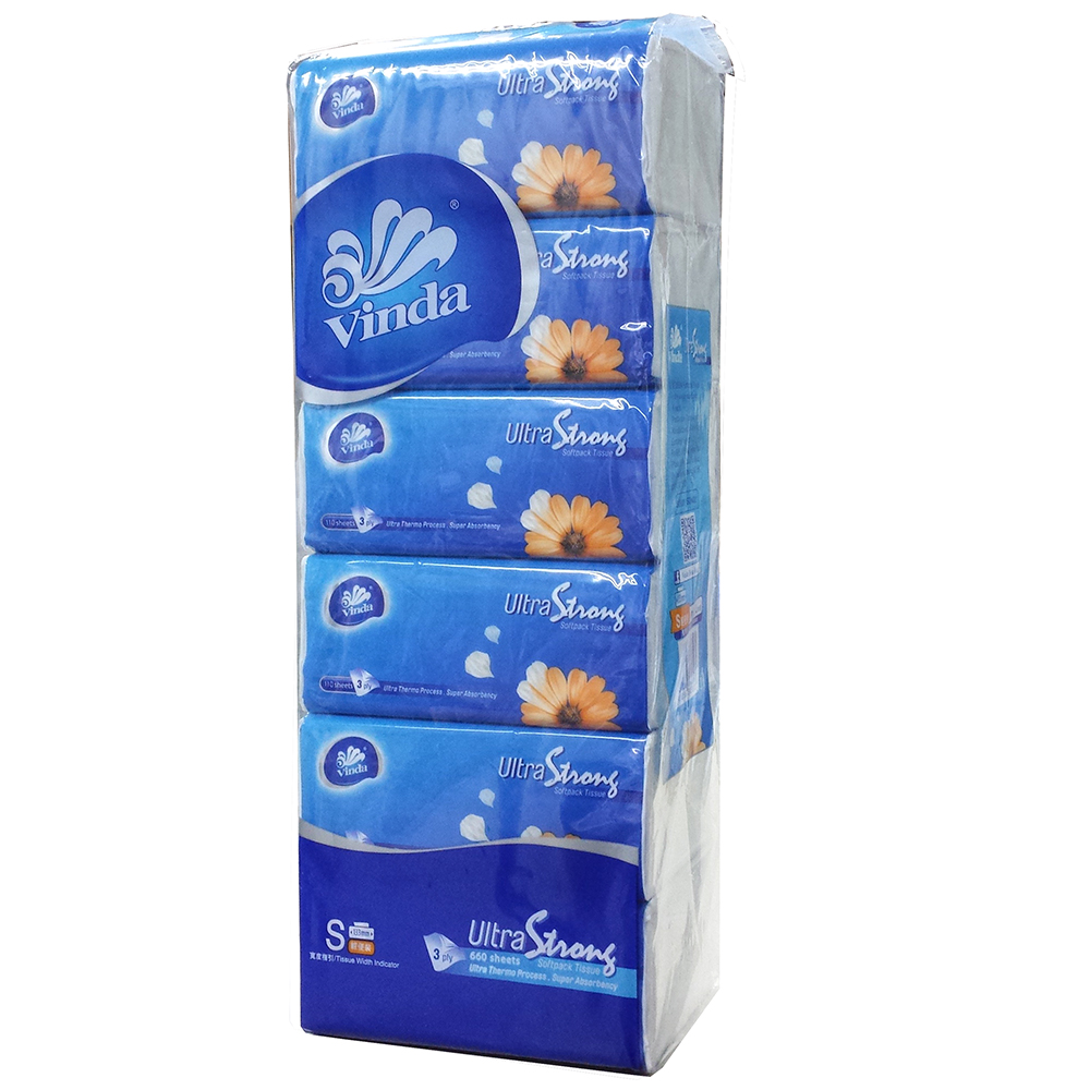 VINDA UltraStrong S裝 抽取式軟包 - 3層, 6包(條)