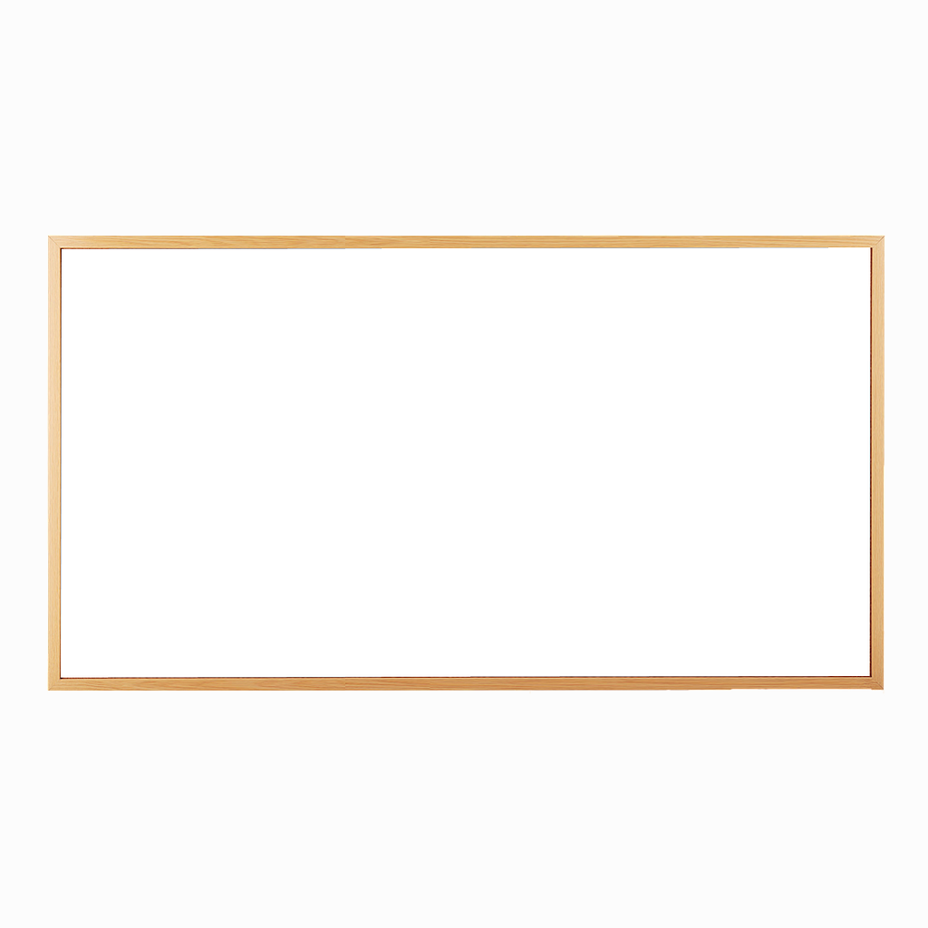 OfficeOx 90026 白板, 木邊, 120 x 220cm