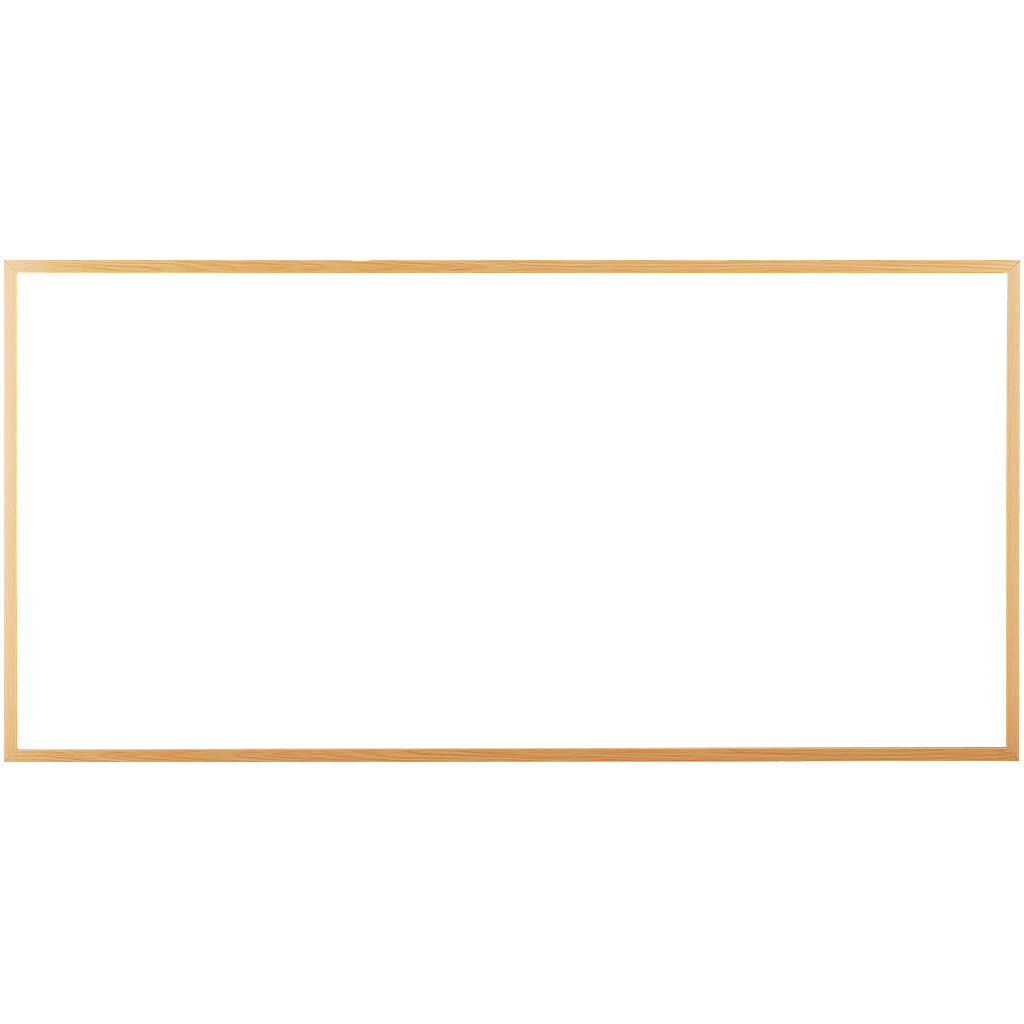 OfficeOx 90024 白板, 木邊, 120 x 240cm
