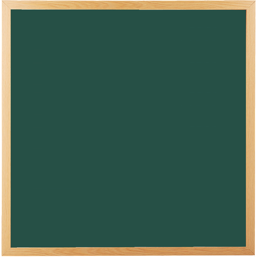 OfficeOx 90310 綠板, 木邊, 90 x 90cm