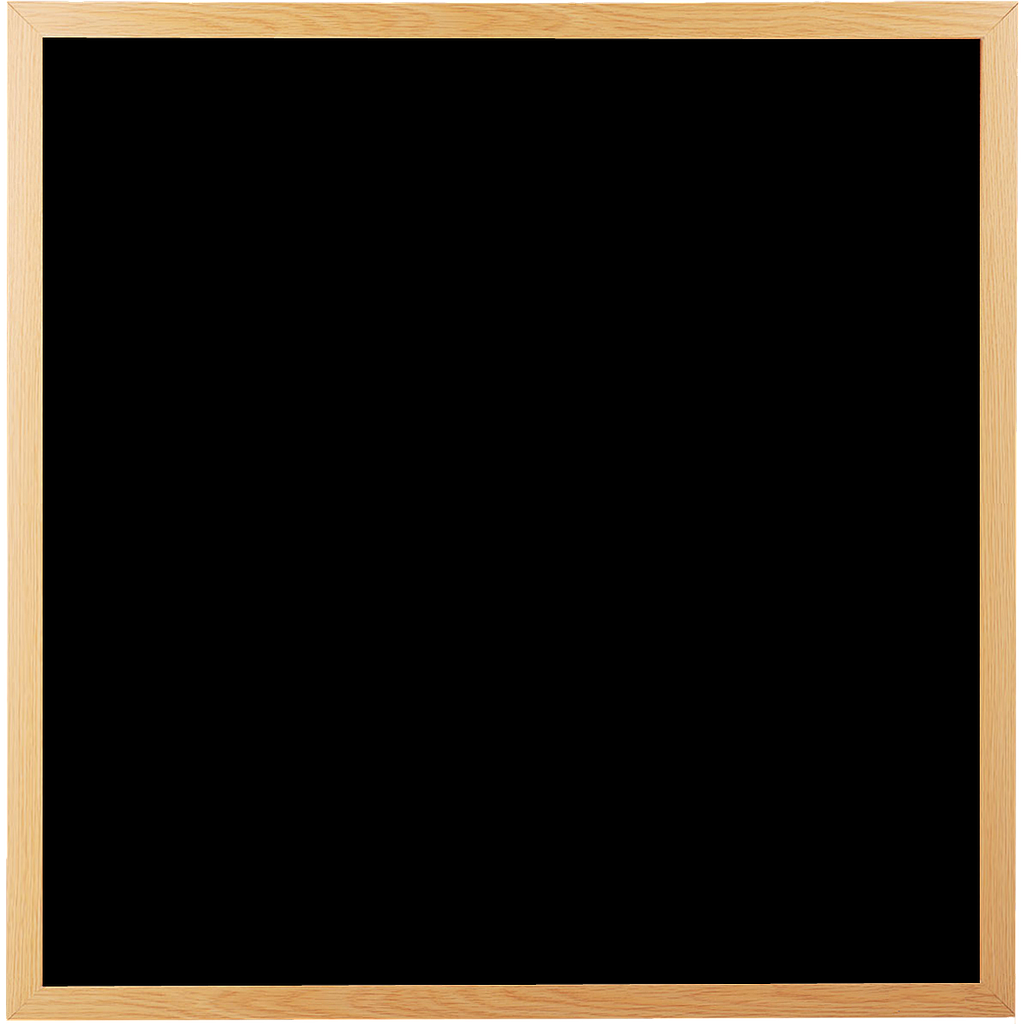 OfficeOx 90210 黑板, 木邊, 90 x 90cm