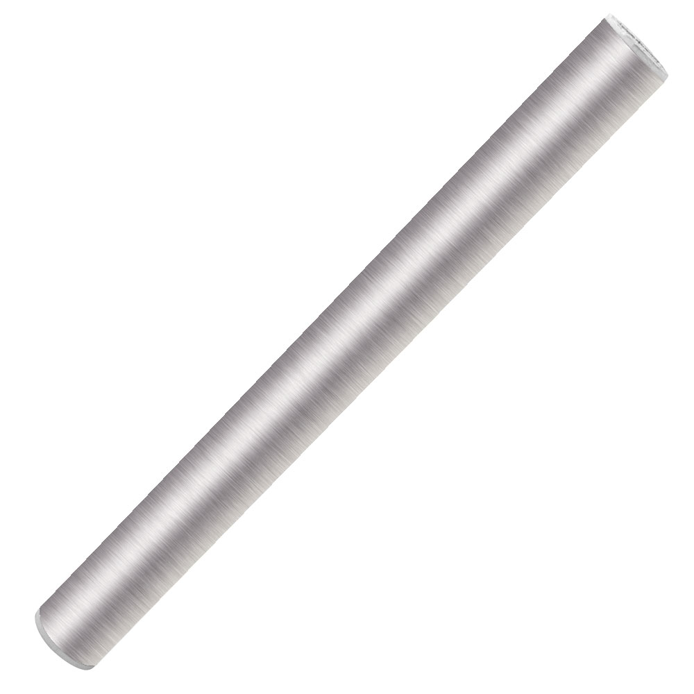 OfficeOx 50022 多用途即時貼紙 膠質卷裝, 45cm x 11m, 拉絲銀色