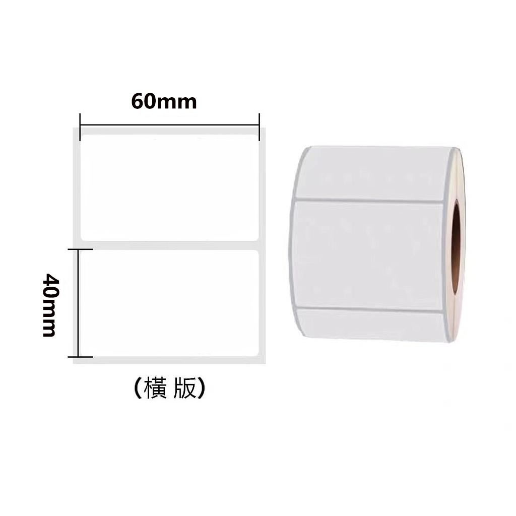 OfficeOx 60058 熱敏合成標籤貼紙/條碼紙, 貼紙尺寸 60 x 40mm 熱感機用, 1卷裝(950貼)