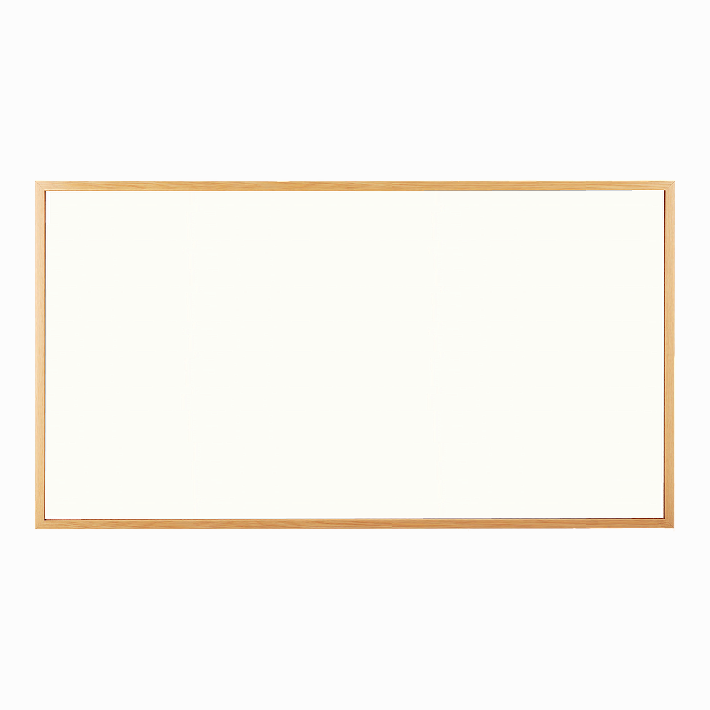 OfficeOx 90126 搪瓷白板, 木邊, 120 x 220cm