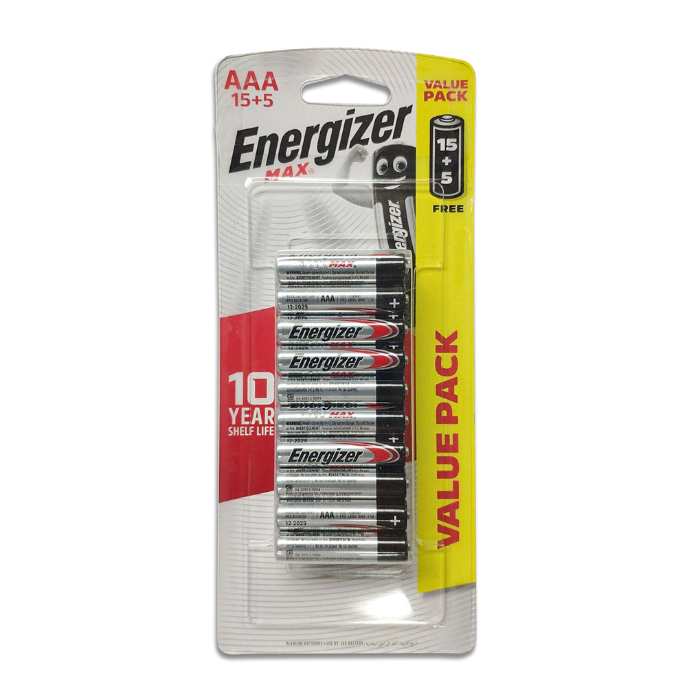 Energizer勁量 3A 電芯 鹼性 LR3 1.5v 20粒裝（排）