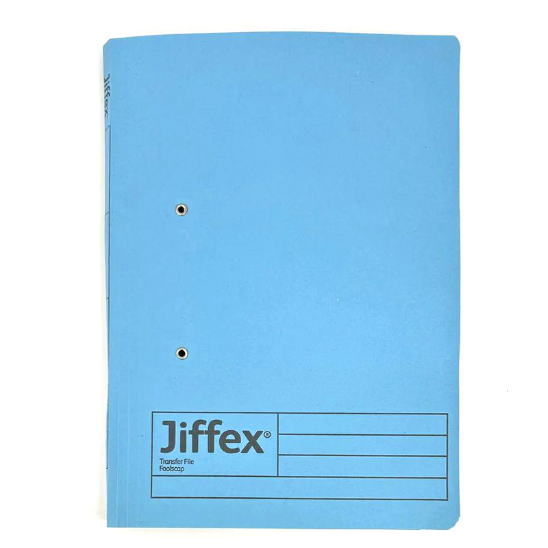 Jiffex F4 Transfer Files紙皮彈簧快勞 藍色