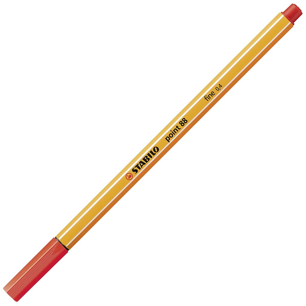 Stabilo Point 88 水筆 0.4mm 紅色