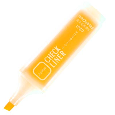 AIHAO Jumbo 6261 螢光筆 - 橙色, 大容量