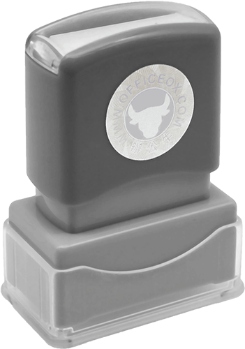OfficeOx 20058 訂造原子印章 高清光敏印, 長方形,印面尺寸 13mm x 33mm