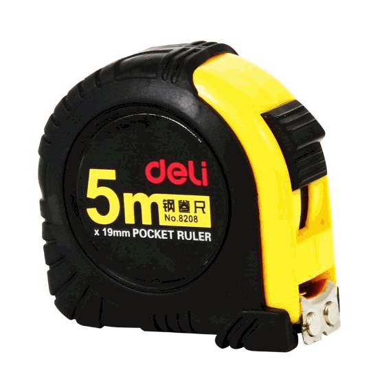 Deli 8208 拉尺, 5M, 有磁力