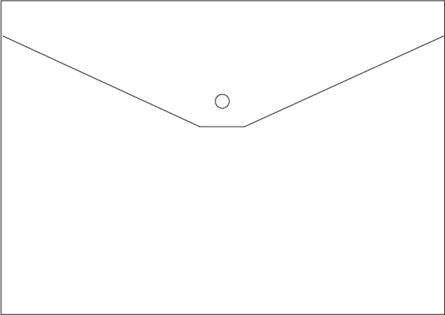 2091 公文袋, 膠, A4, 透明