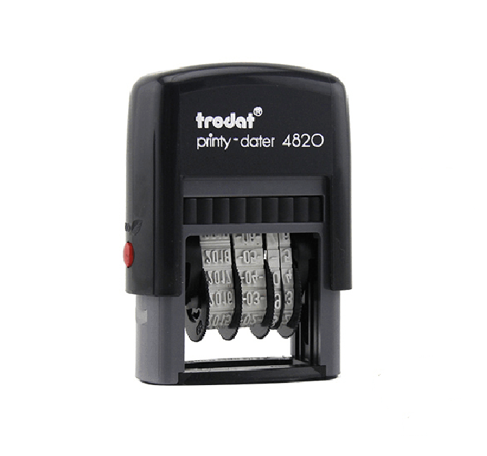 TRODAT 4820 日期觔斗印, 4mm, 紫色, (數字曆 YYYY MM DD)