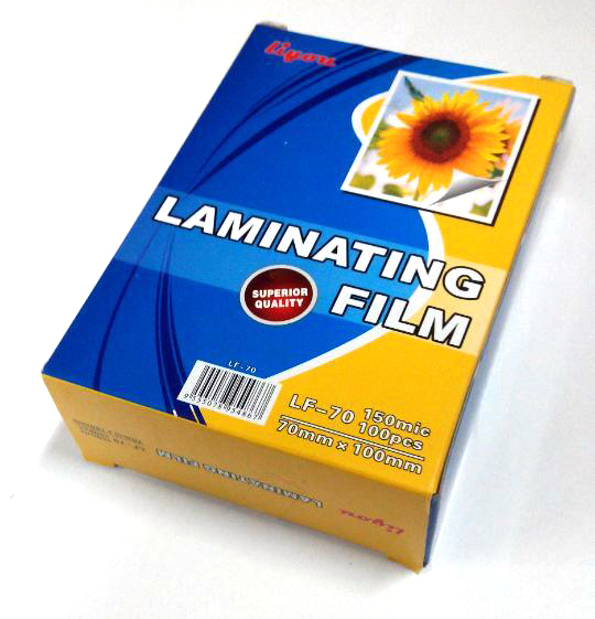 Liyou LF70 過膠片, 150mic, 70 x 100mm, 100張